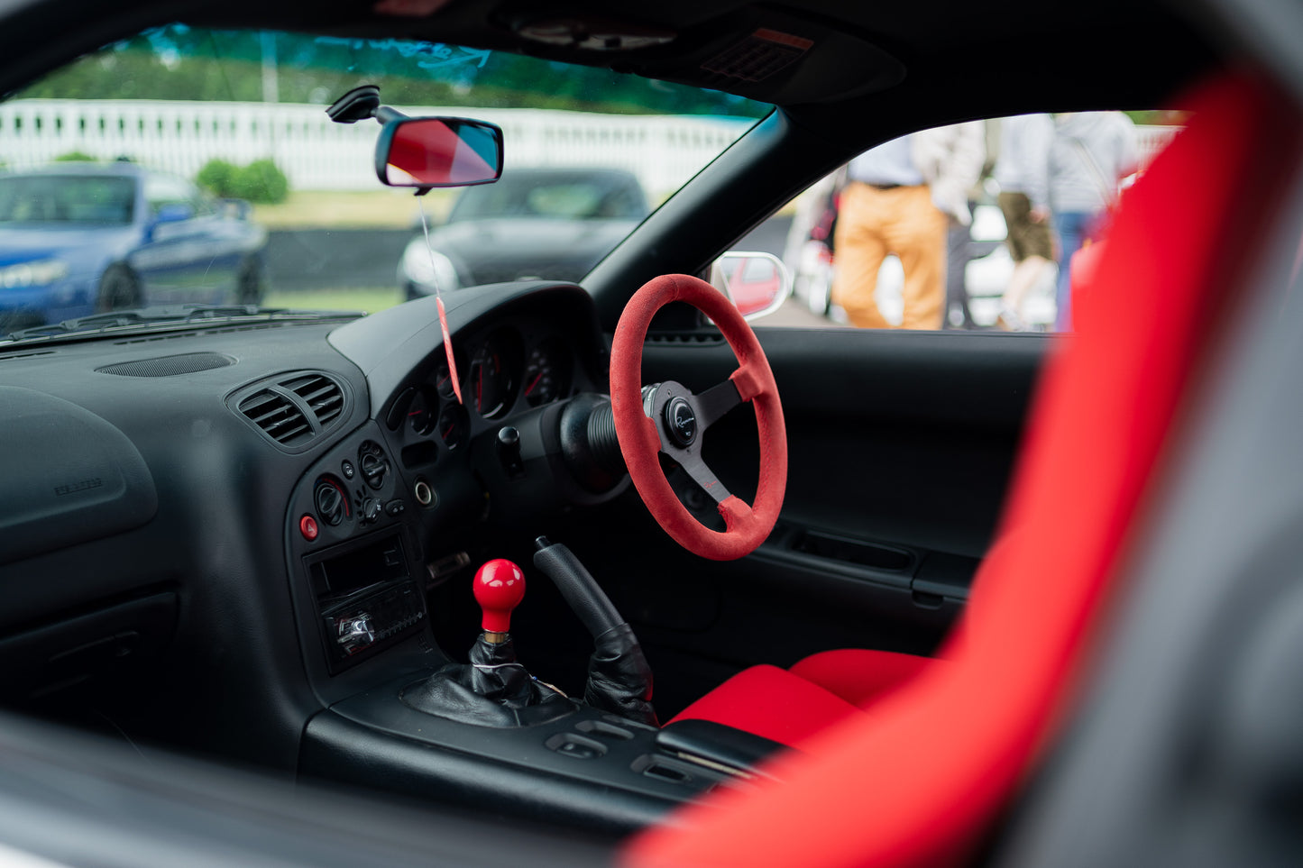 LIMITED Renown Time Trial ELMO 1/5 Red Suede Steering Wheel